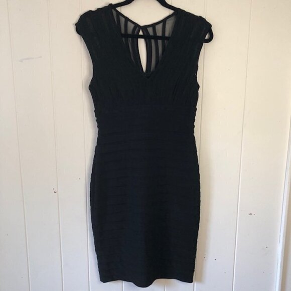 Adrianna Papell Womens Dress Shutter Pleat and Keyhole Back Size 4 - Picture 4 of 13